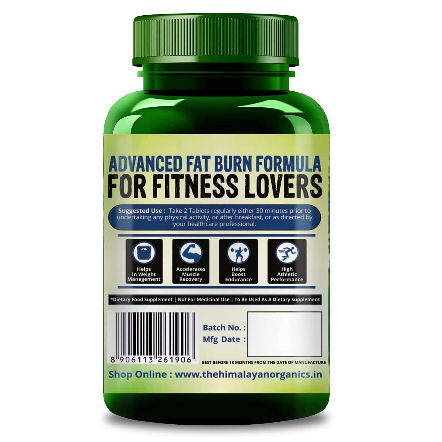 Himalayan Organics L Carnitine 2000mg/Serving Tablets