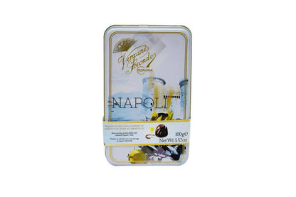 Buy Ajfan Dark Chocolate Limoncello Pralines in Napoli Gift Tin from DrMediCart
