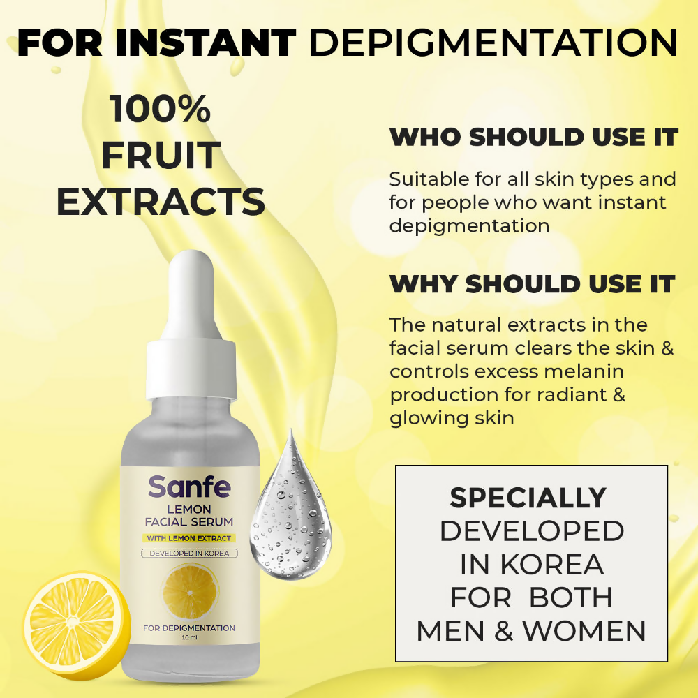 Sanfe Instant Depigmentation Lemon Facial Serum