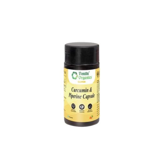 Ventin Organics Climin Curcumin with Piperine Capsules