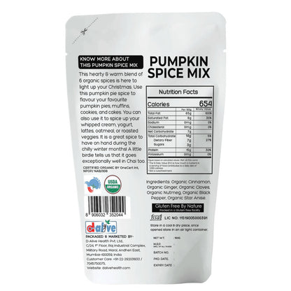 D-Alive Honestly Organic Pumpkin Spice Mix - Drmedicart