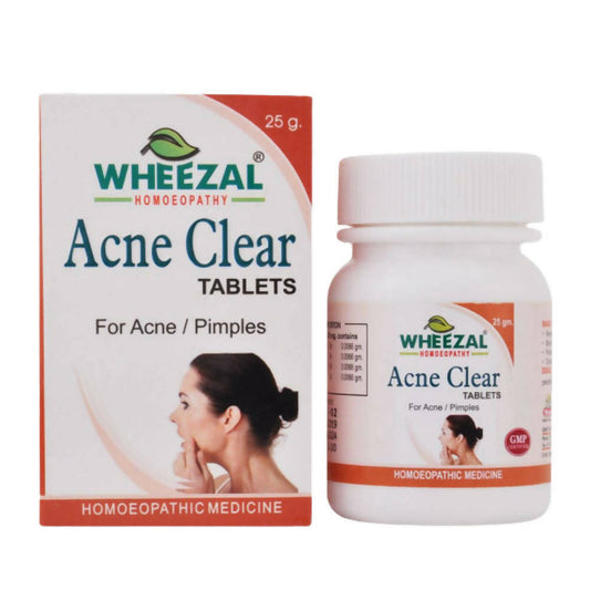 Buy Wheezal Homeopathy Acne Clear Tablets from DrMediCart, Ship from India to USA