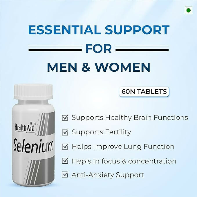 HealthAid Selenium 200 mcg Tablets