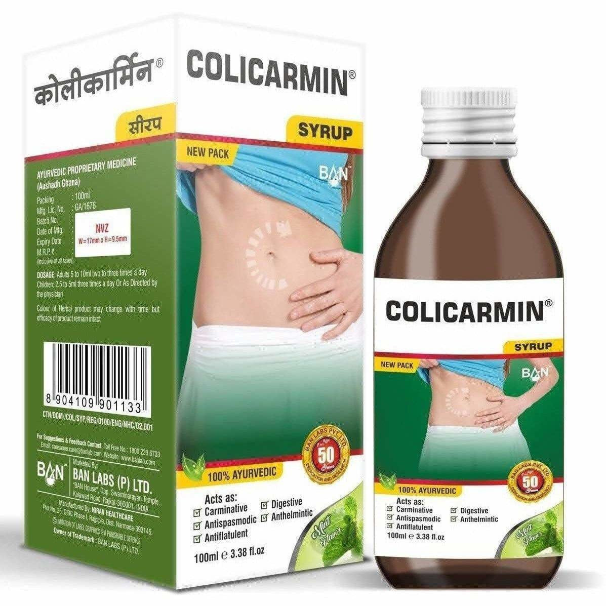 Buy Ban Labs Colicarmin Syrup from DrMediCart, Ship from India to USA