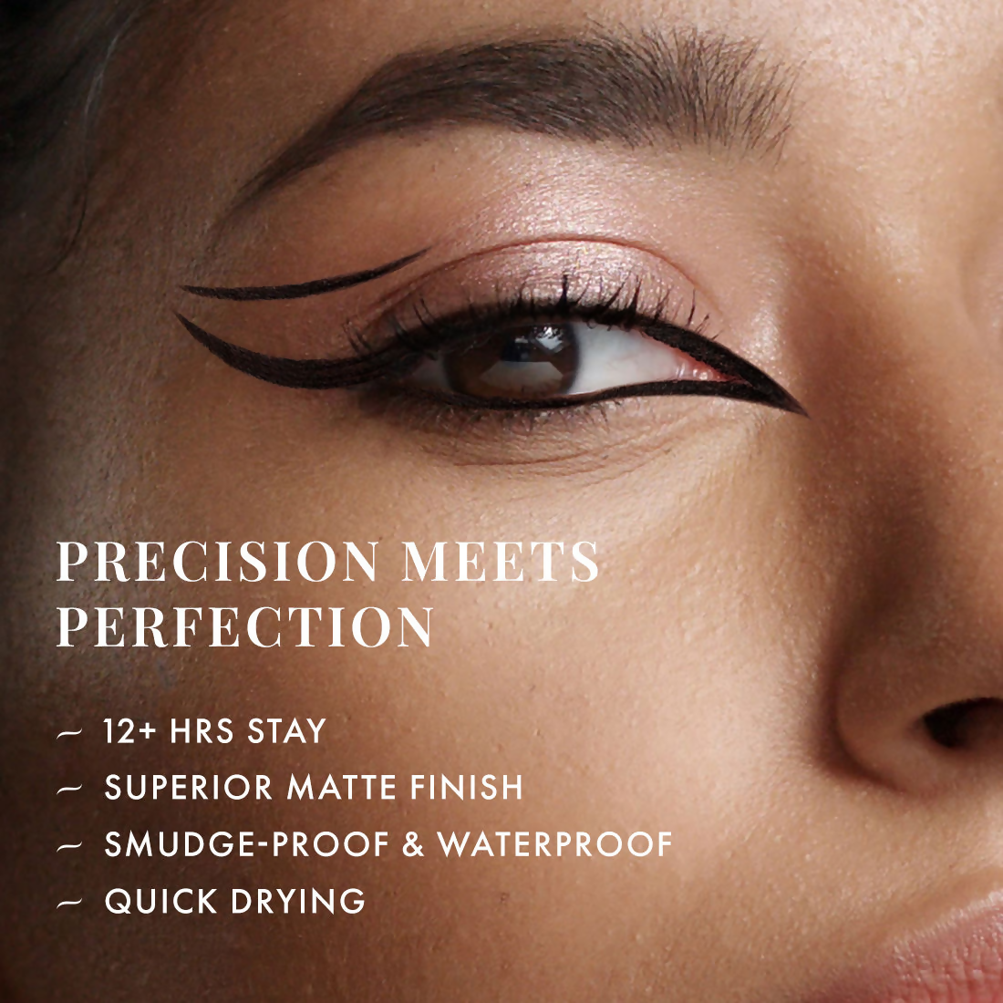 mCaffeine Shades Intense Ink Waterproof Eyeliner - Black