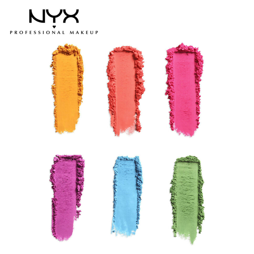 NYX Professional Makeup Ultimate Edit Petite 6 Color Shadow Palette Brights (1.2 gm Each)