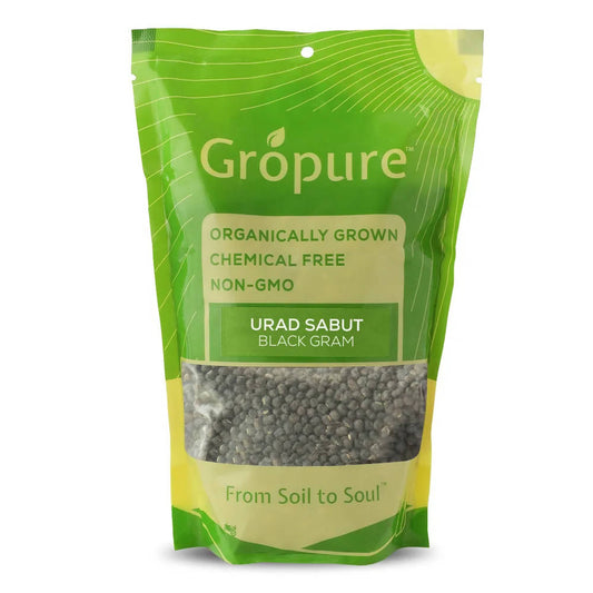 Gropure Organic Urad Sabut (Black Gram Whole)