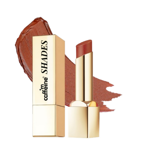 mCaffeine Shades Creamy Matte Kiss Bullet Lipstick Moisturizing Lightweight - Choco Melt