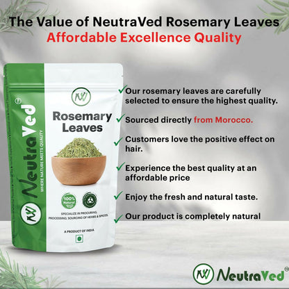 NeutraVed Rosemary Leaves For Hair Growth & Hair Fall Control