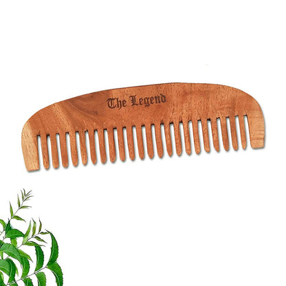 The Legend Organic Pure Neem Wood Comb Fine Teeth