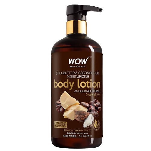 Buy Wow Skin Science Shea Butter and Cocoa Butter Moisturizing Body Lotion from DrMediCart, Ship from India to USA