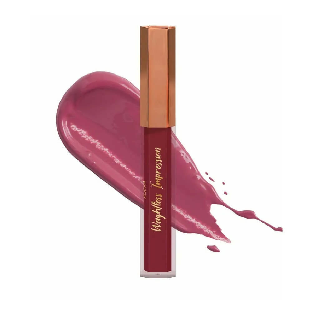 FLiCKA Weightless Impression 10 October - Pink Matte Finish Liquid Lipstick