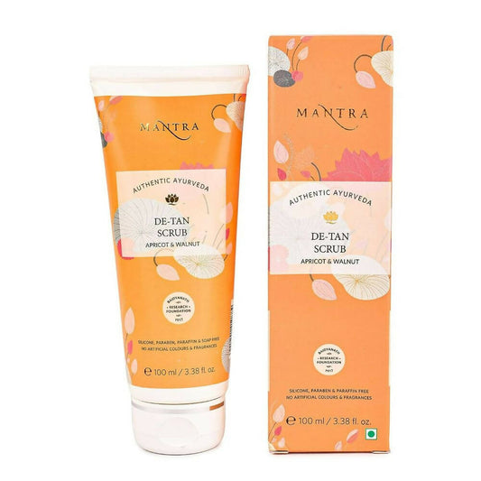 Buy Mantra Herbal De-Tan Scrub Apricot & Walnut from DrMediCart, Ship from India to USA