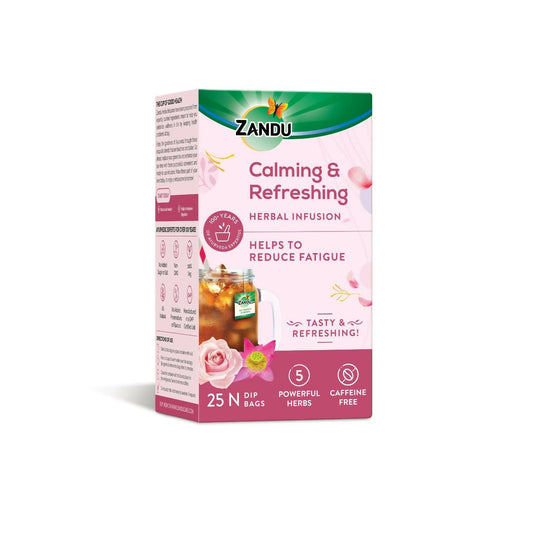 Buy Zandu Calming & Refreshing Herbal Infusion from DrMediCart, Ship from India to USA