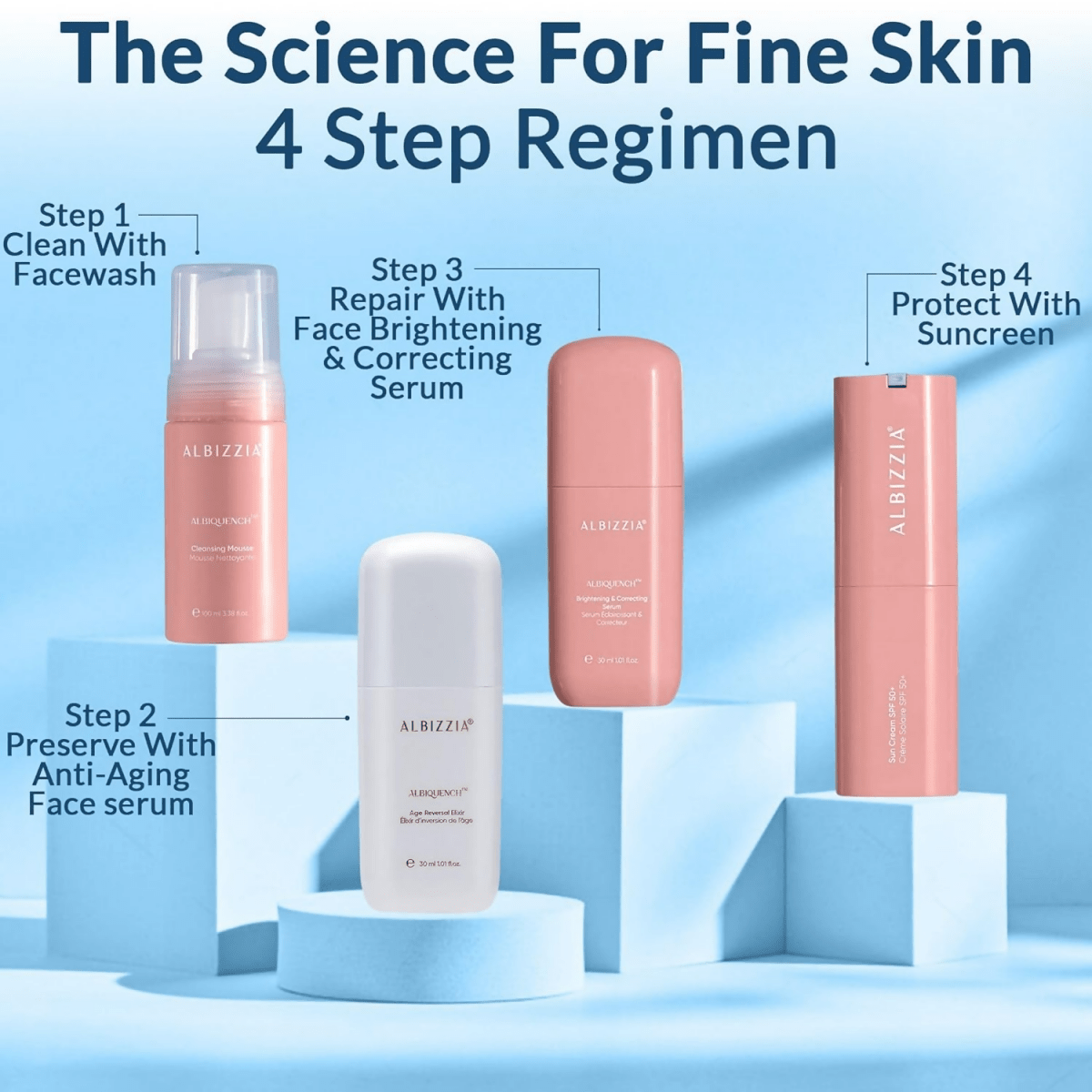 Albizzia Broad Spectrum Sunscreen SPF 50+ PA++++