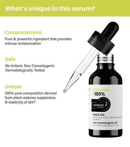 Vandyke Squalane 100% Face Oil