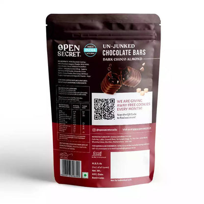 Open Secret Dark Choco Almond Chocolate Bars