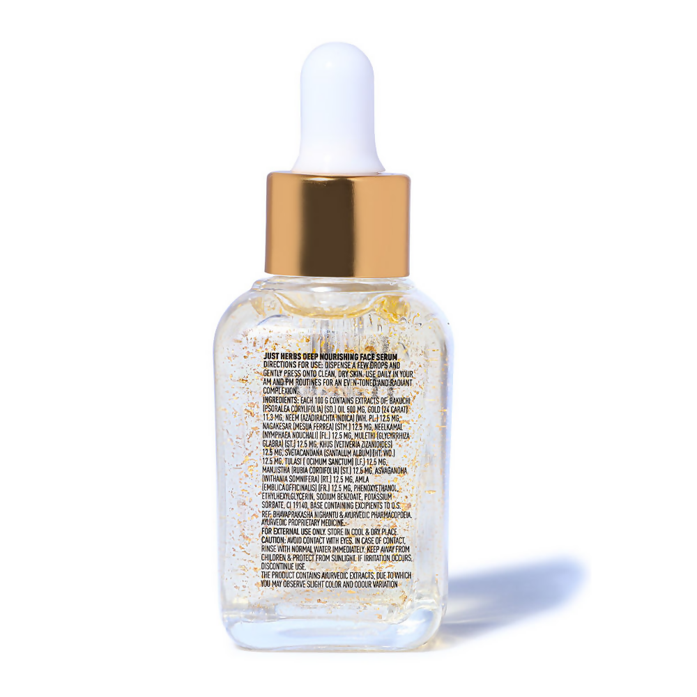 Just Herbs 24K Gold & Bakuchiol Deep Nourishing Face Serum