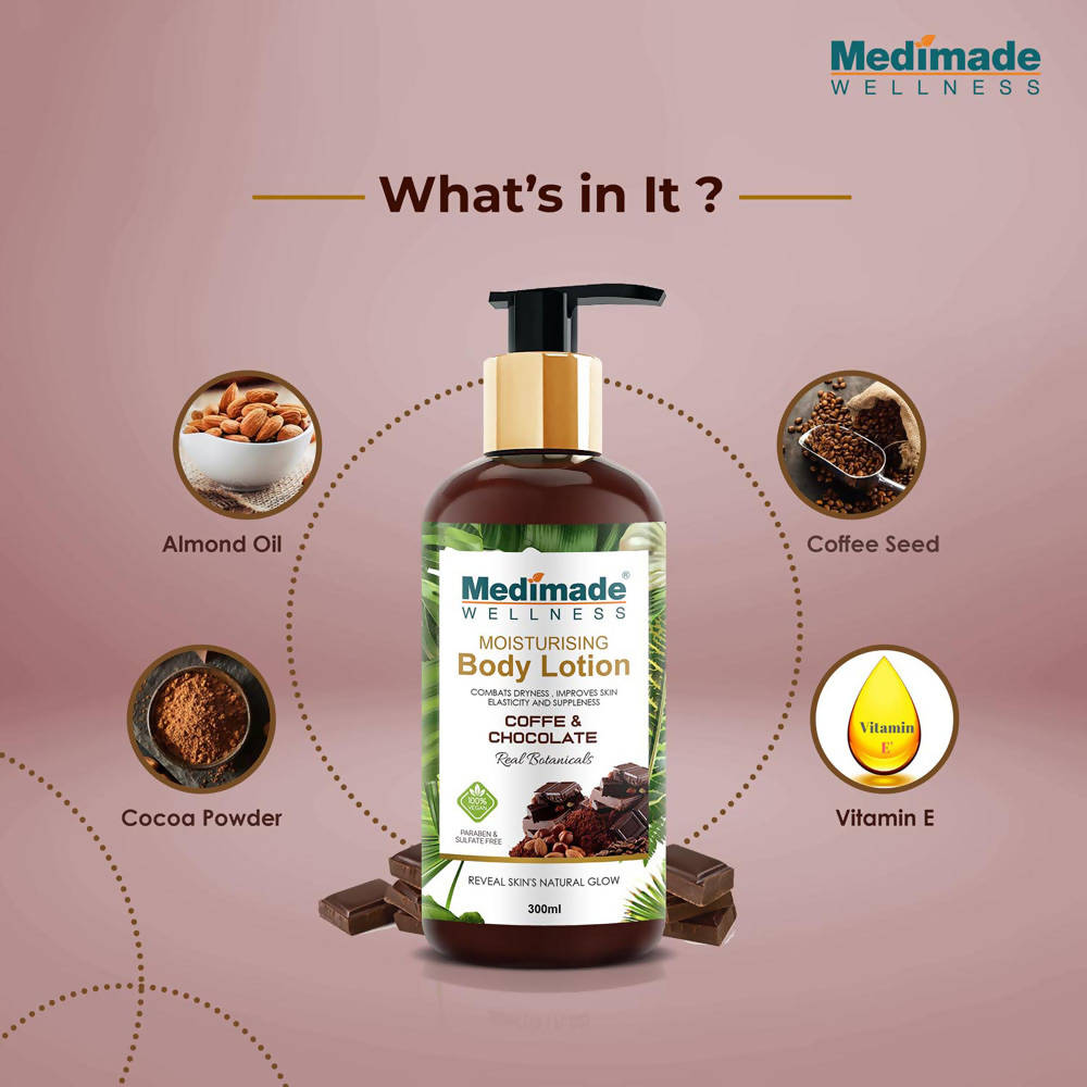 Medimade Wellness Coffee and Chocolate Moisturising Body Lotion - DrMediCart