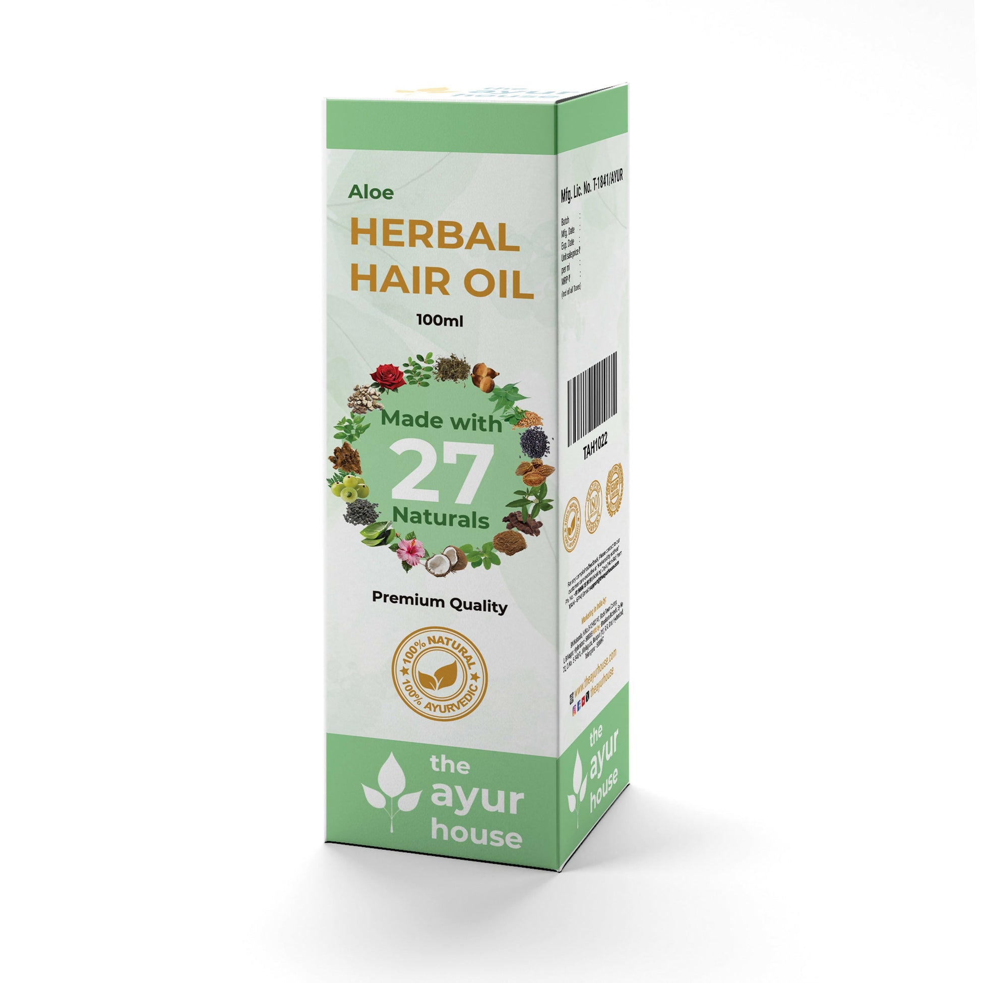 The Ayur House Aloe Vera Herbal Hair Oil 27 Herbs