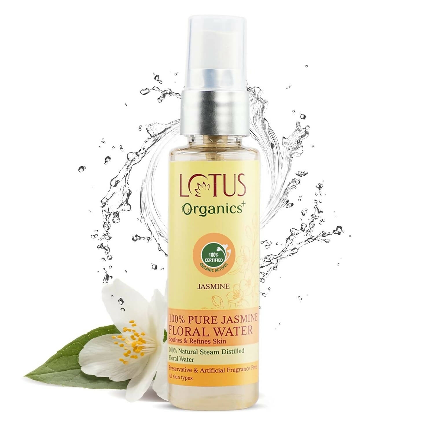 Lotus Organics+ 100% Pure Jasmine Floral Water