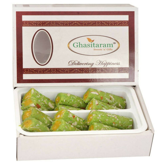 Ghasitaram Kaju Pista Roll Sweets