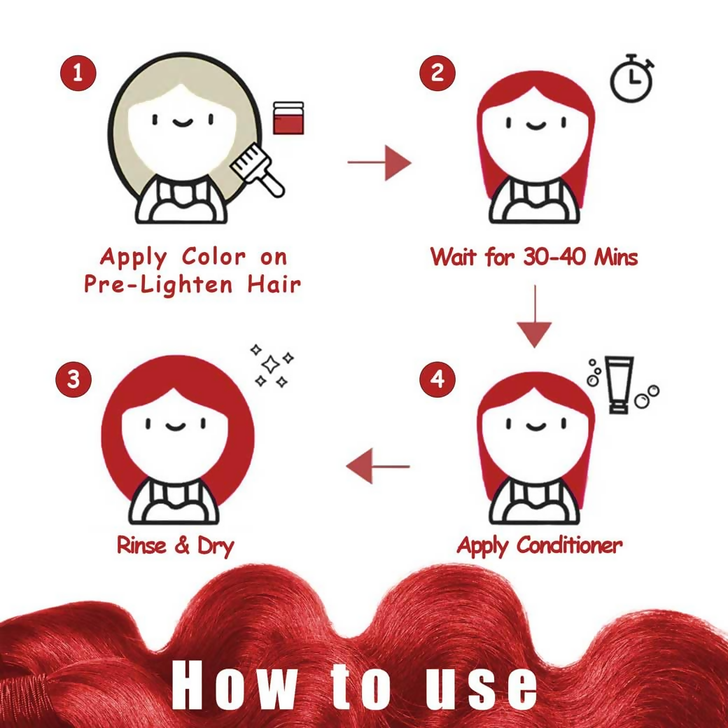 The Wellness Shop Red Semi Permanent Hair Color - Drmedicart