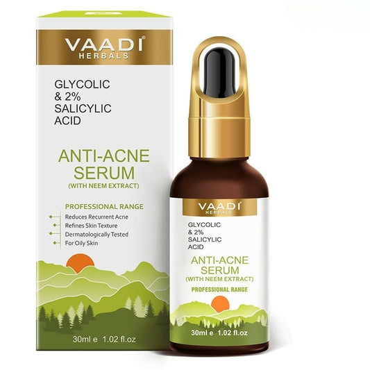Buy Vaadi Herbals Anti-Acne Serum With Glycolic & 2% Salicylic Acid from DrMediCart, Ship from India to USA