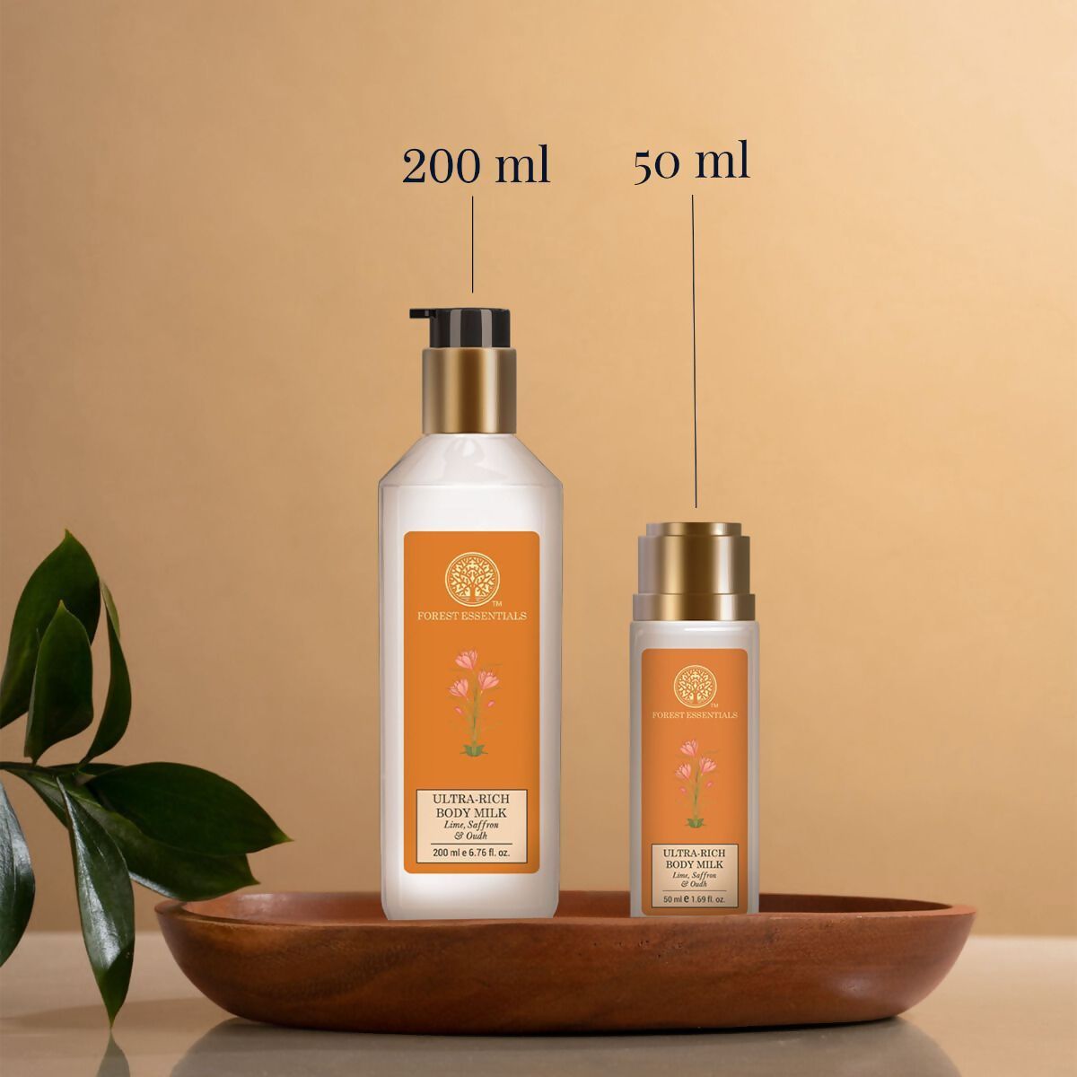 Forest Essentials Ultra-Rich Body Milk Lime Saffron & Oudh - Drmedicart
