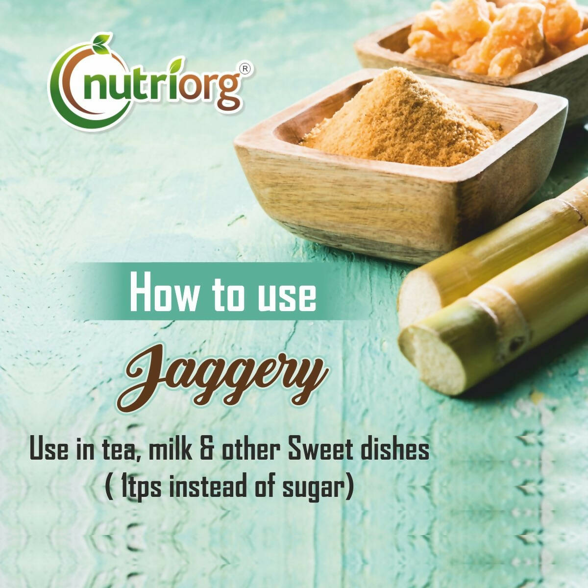 Nutriorg Certified Organic Raw Jaggery