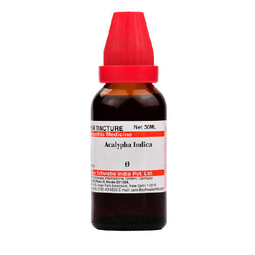Buy Dr. Willmar Schwabe India Acalypha Indica Mother Tincture Q from DrMediCart, Ship from India to USA