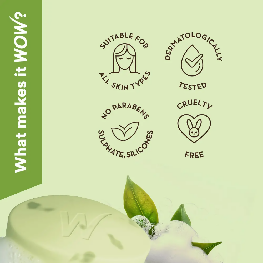 Wow Skin Science Green Tea & Ceramide Moisturizing Soap
