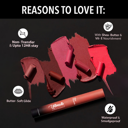 Blue Heaven Ultimatte NonTransfer Long Lasting Lipstick - 04 Red