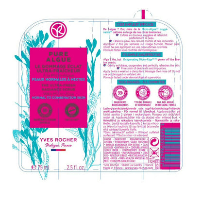 Yves Rocher Pure Algue The Ultra Fresh Radiance Scrub - Drmedicart