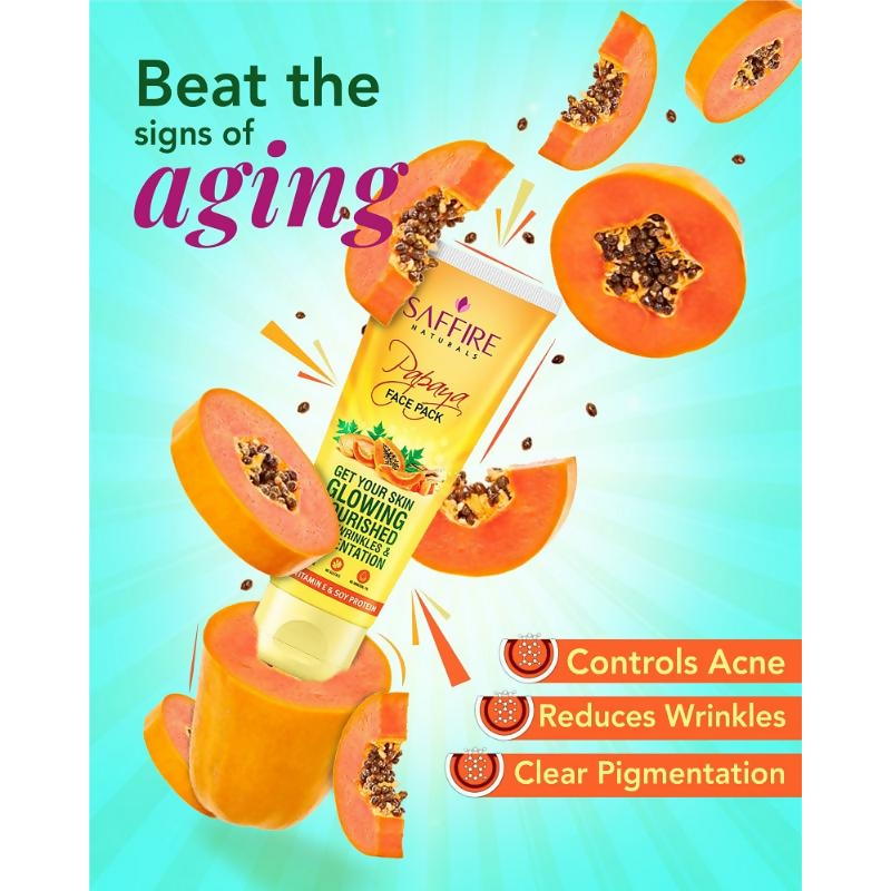 Saffire Naturals Papaya Face Pack