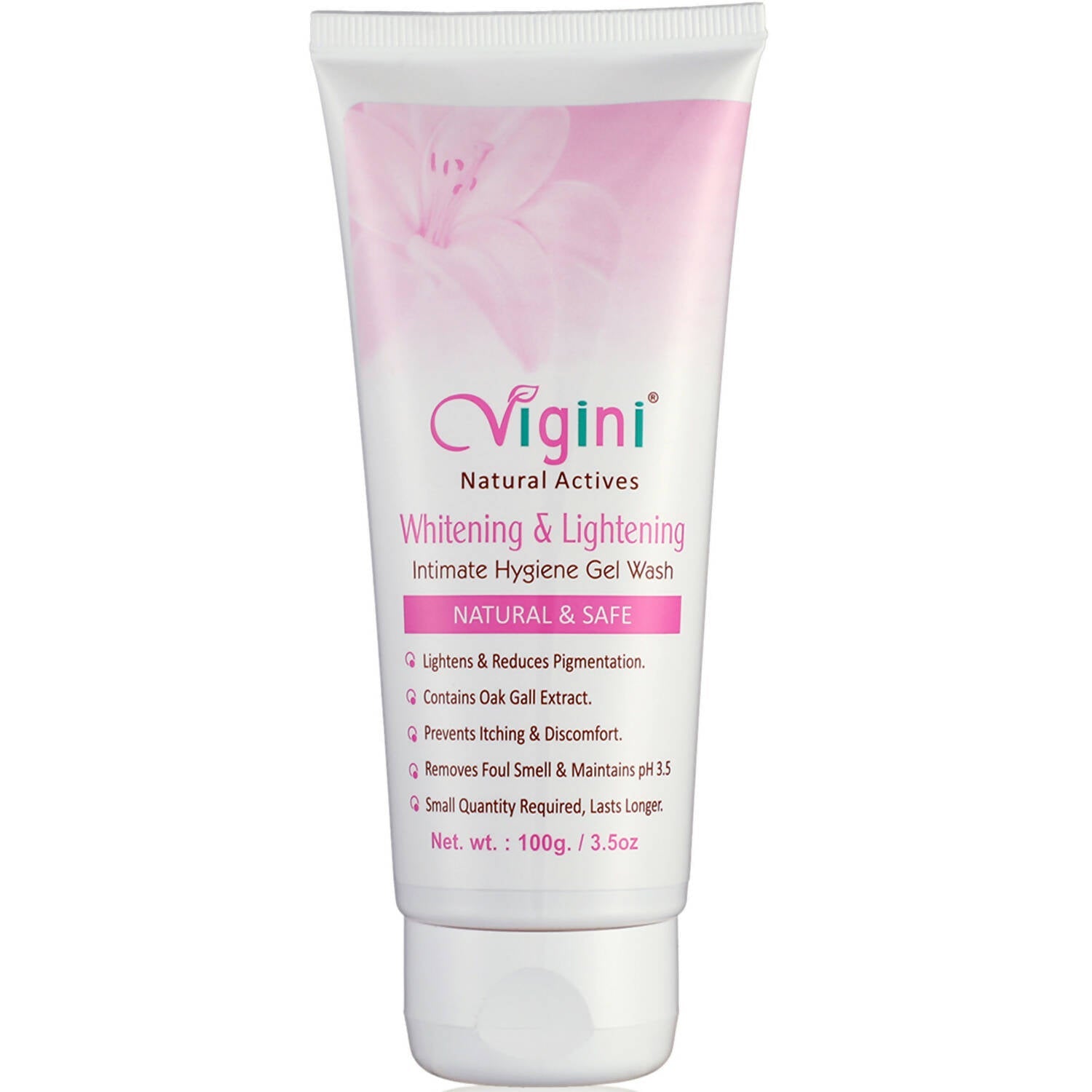 Vigini Natural Actives Vaginal Lightening Whitening Intimate Feminine Hygiene Gel Wash for Women