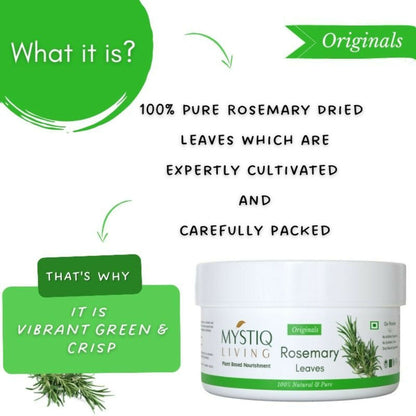 Mystiq Living Dried Rosemary Leaves for Hair Growth
