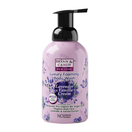 Bryan & Candy Luxury Foaming Body Wash - Lavender & Vanilla
