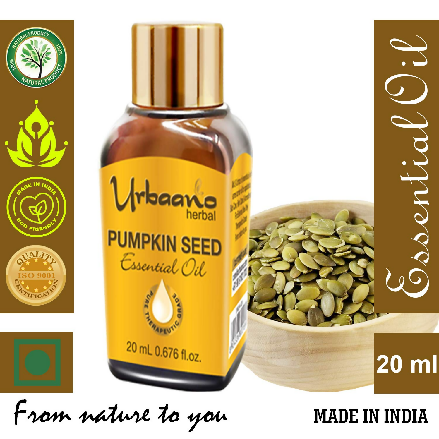 Urbaano Herbal Pumpkin Seed Essential Oil