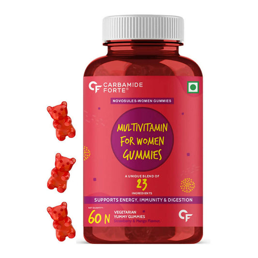 Buy Carbamide Forte Multivitamin Gummies for Women for Hair, Skin & Nails from DrMediCart, Ship from India to USA