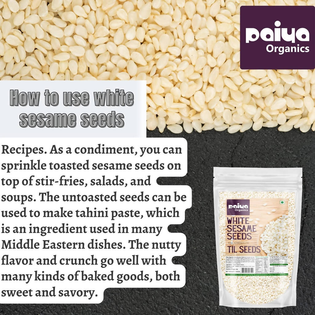 Paiya Organics White Sesame Seeds