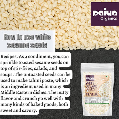 Paiya Organics White Sesame Seeds