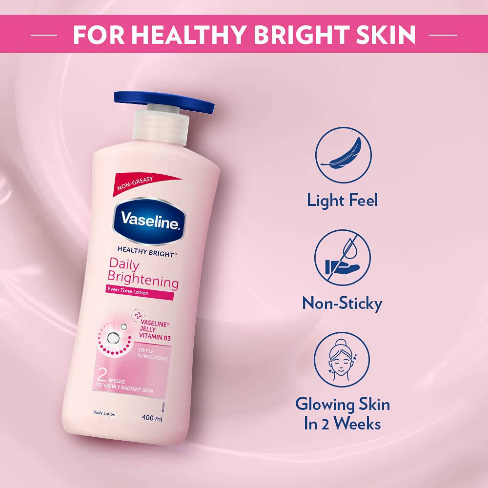 Vaseline Healthy Bright Daily Brightening Body Lotion - Drmedicart
