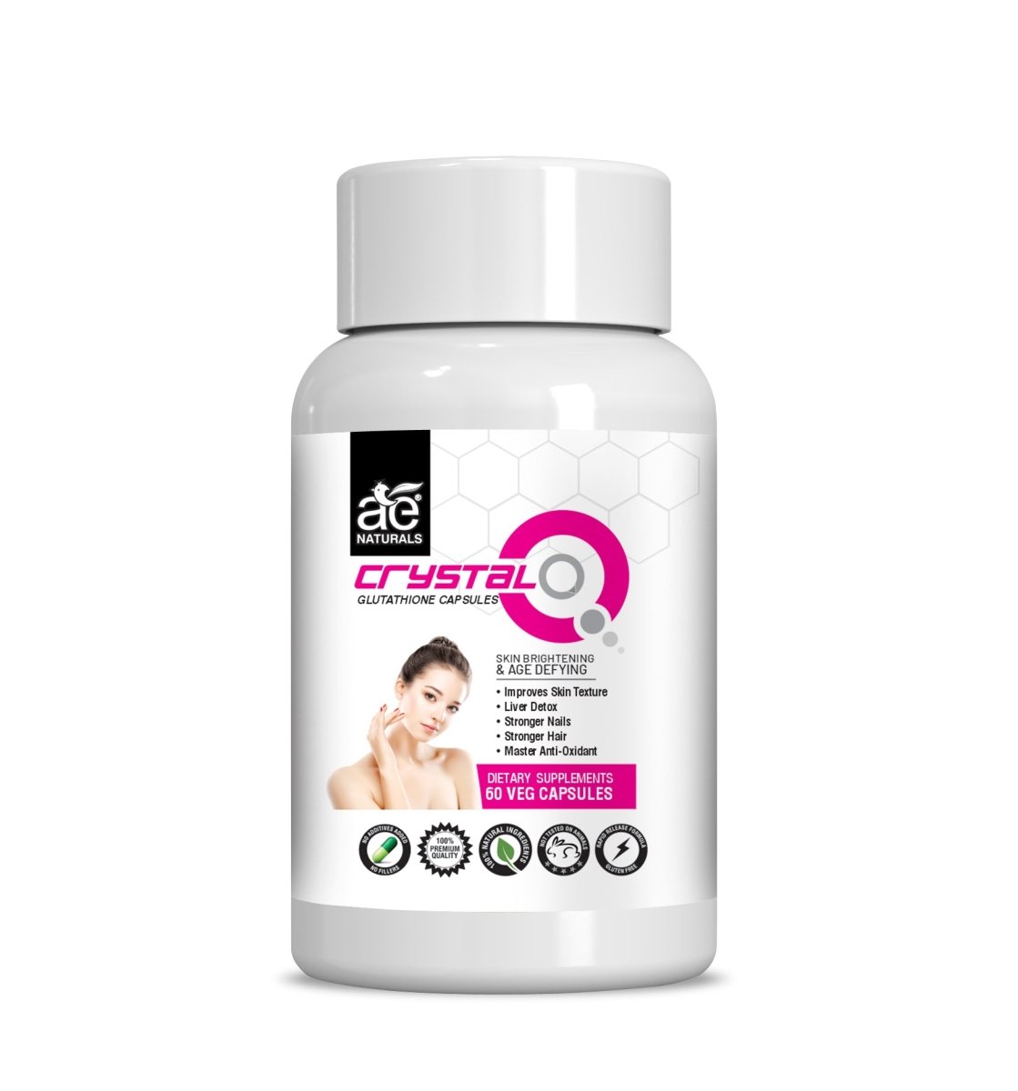 Ae Naturals Crystal Q Glutathione Capsules
