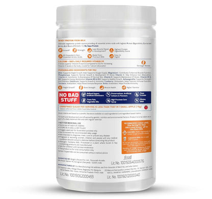 Gritzo SuperMilk Height+ Health Drink for 7-12y Girls - Double Chocolate Flavor