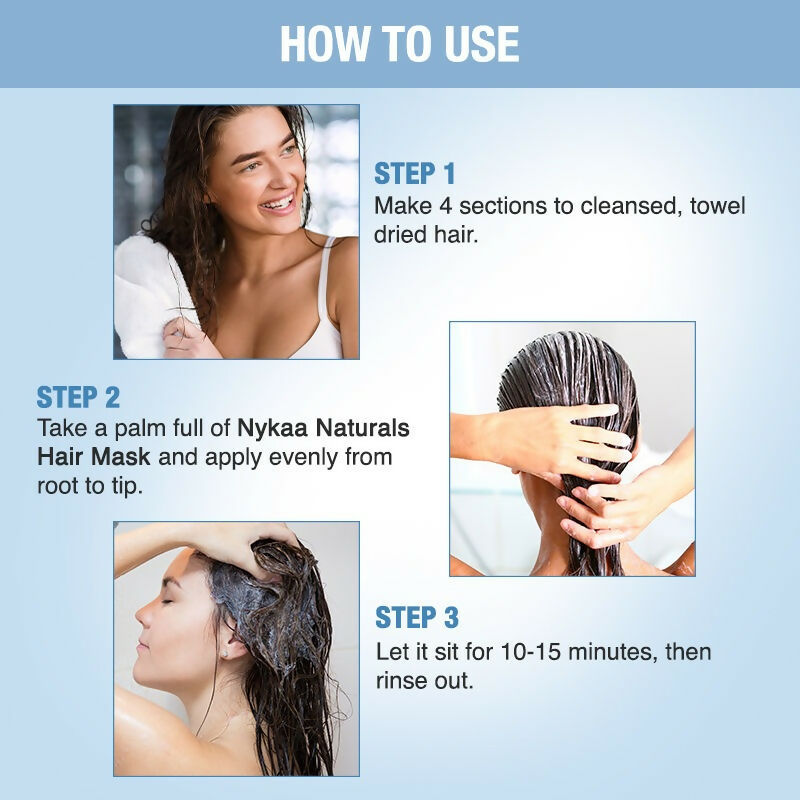 Nykaa Naturals Anti-Frizz Sulphate-Free Hair Mask With Fermented Rice Water & Bamboo - Drmedicart