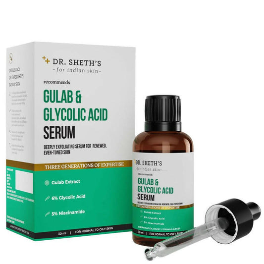 Buy Dr. Sheth's Gulab & Glycolic Acid Serum from DrMediCart, Ship from India to USA