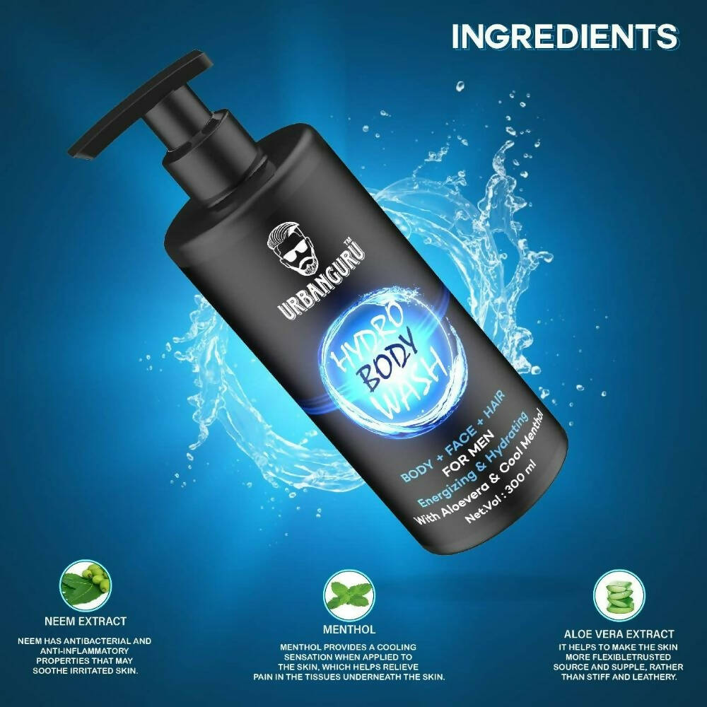 Urbanguru Hydro Body Wash 3 in 1 For Men