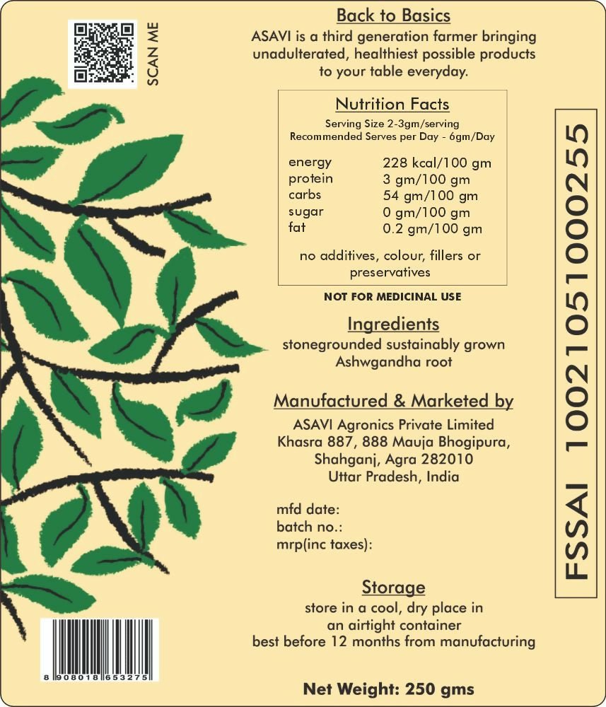Asavi Stonemade Ashwagandha Powder