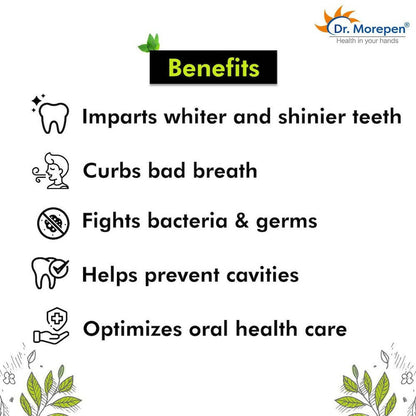 Dr. Morepen Active Smile Charcoal Toothpaste for Teeth Whitening & Bad Breath Removal